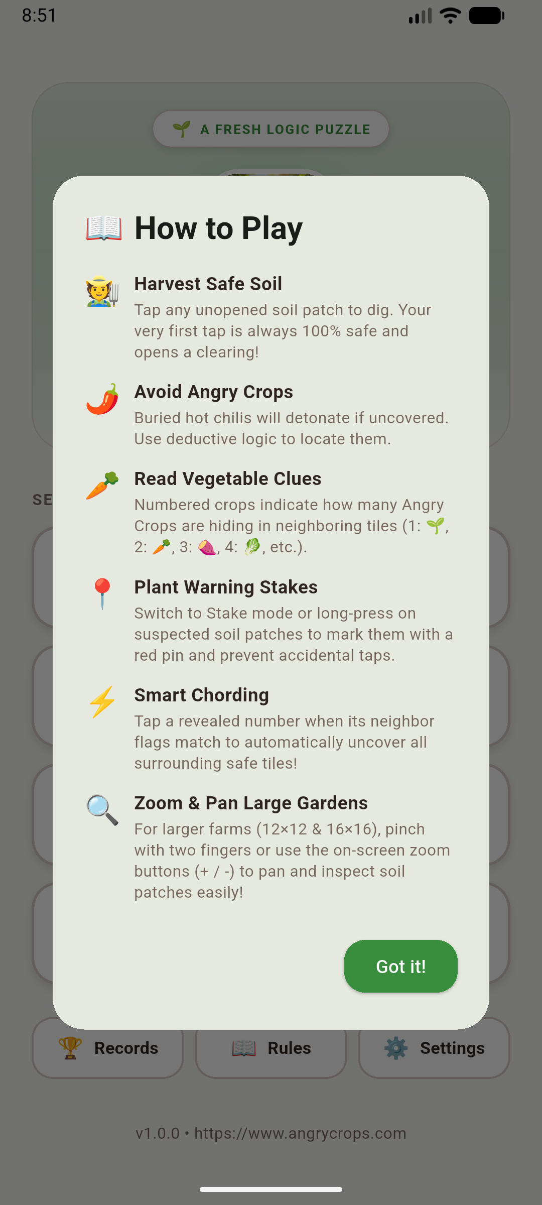 Crops Island Rules and Clues